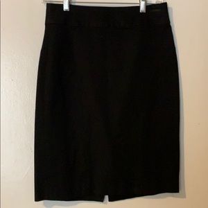 Black stretchy pencil skirt